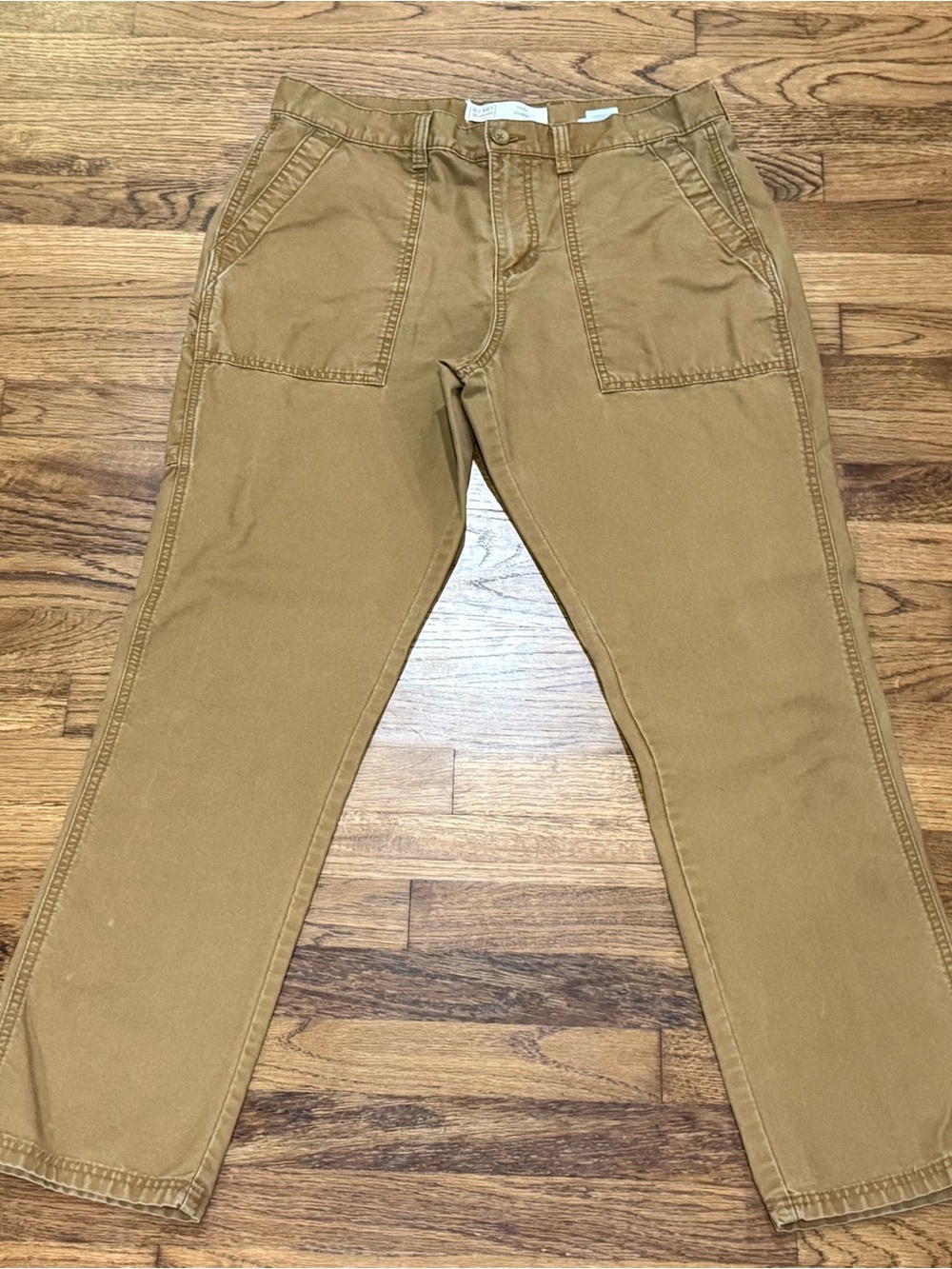 Old Navy Workwear Mens Pants 34x34 Brown Tan Utility 100% Cotton